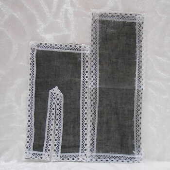 Large Plain Cotton Chira Vastra Set - Black